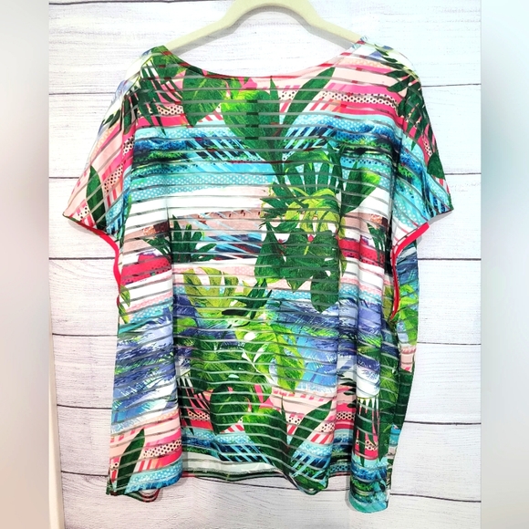 Nwot jungle print athletic top 2x - Picture 3 of 8